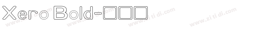 Xero Bold字体转换